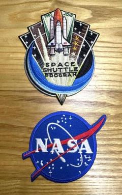 【値下げ】NASA スペースシャトル & ロゴ ワッペン エンブレム
