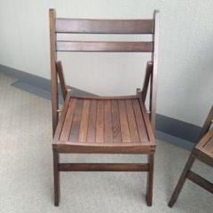 ルーマニア製 折りたたみウッドチェア①