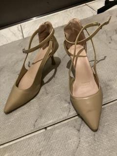 ベージュ ハイヒール 7cmくらい