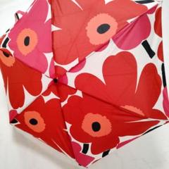 美品　完売品　marimekko／マリメッコ　折りたたみ傘　ウニッコ