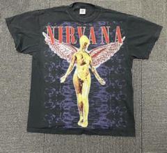 USA製 NIRVANA ニルヴァーナ IN UTERO バンド Tシャツ L