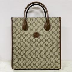 GUCCI グッチ インターロッキング G付き スモールトートバッグ