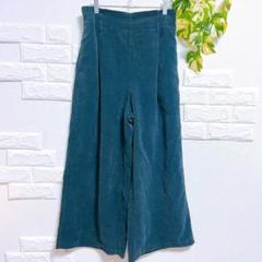 GU　ジーユー　ワイドパンツ　コーデュロイ　美品　XL　ハイウエスト　ゆったり