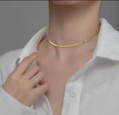 サージカルステンレス 金属アレルギー 限定 【人気】スネークチェーン ネックレス