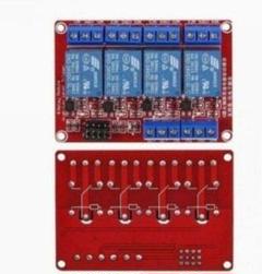 リレーモジュール 4チャネル12V高低レベルトリガーモジュール2個