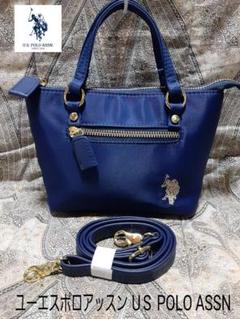 未使用級　ユーエスポロ 2way ボストンバッグ ショルダーバッグ　ネイビー anello NEIL2WAYミニボストンバッグ ボストンバッグ バッグ