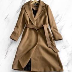 ZARA ザラ MANTECO イタリア生地 キャメル ベルテッド ガウンコート ZARA ザラ MANTECO イタリア生地 キャメル ベルテッド ガウン