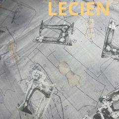LECIEN ルシアン　アンティークミシン柄　パターン柄　綿生地　Ｇ　レア