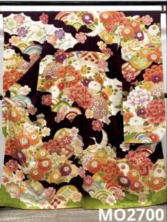 振袖 豪華 刺繍 金彩 紋意匠 鶴 大輪牡丹 身丈162cm 撥水加工済