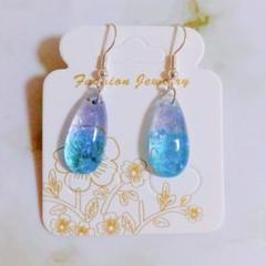 【再販】661　琉球ガラス　ハンドメイドピアス