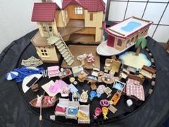 即決早い者勝ち‼︎シルバニアファミリー 家・クルーザー・家具・人形まとめ売り