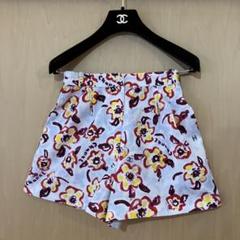 90sビンテージ シャネル プリント コットンショートパンツ 90sビンテージ シャネル プリント コットンショートパンツ