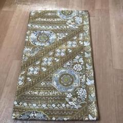 袋帯 逸品 華文 草花 相良刺繍 クリーム 六通 正絹｜中古・古着
