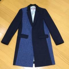 【美品】Harris Tweed UNITED ARROWS チェスターコート 希少✨Harris Tweed チェスターコート パッチワーク 切替