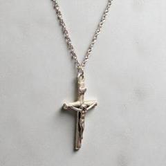 クロスネックレス 45cm シルバー925 925刻印あり シルバー ジーザス