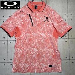 【美品】オークリー　スカル　ポロシャツ　ゴルフ　XL