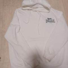 LONSDALE フード付きホワイトパーカー