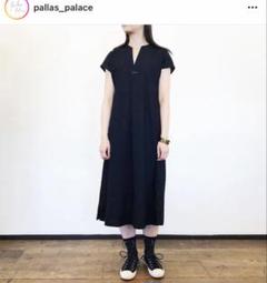 パラスパレス インディゴ コットン ガーゼ ロングワンピース