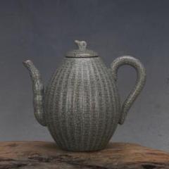 宋汝窯青釉清涼寺竹節瓜稜壺  現代工芸品 美術品 置物 宋汝窯青釉清涼寺竹節瓜稜壺 現代工芸品 美術品 置物 - メルカリ