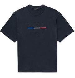 BALENCIAGA Tシャツ パリ フラッグ ネイビー