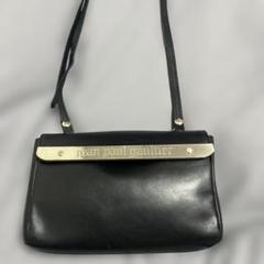 JEAN PAUL GAULTIER レザーショルダーバッグ メタルプレート