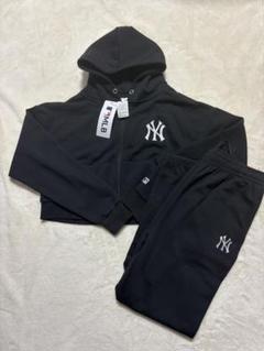 【美品】NY ニューヨークヤンキース スウェット　セットアップ　上下セット Men& Women NY Setup Hoodie and Pants Set NYニューヨーク