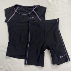 NIKE キッズ セパレート水着 黒 紫 140cm
