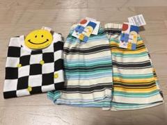 チェッカー 半袖 Tシャツ ハーフパンツ 男の子 100cm セット