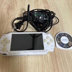 PSP1000 本体 動作確認あり　モンスターハンターポータブル2枚　電源コード