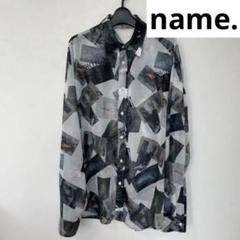 Name. シアーシャツ　柄シアーシャツのサムネイル