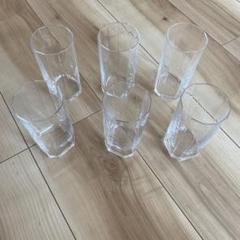 【新品未使用品】明治〜大正型ガラス 花柄コップ 6個セット 八角形ガラスコップ6個セット - メルカリ