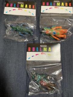 トリプルファイター ブルマァク ミドルソフビ 緑赤橙3体 当時