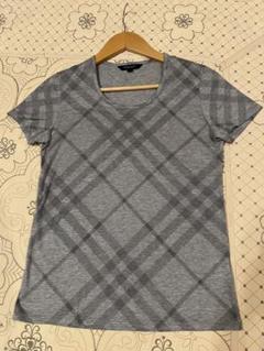 BURBERRY LONDON ノバチェック　半袖カットソー　グレー　サイズ1