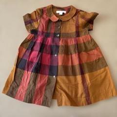 BURBERRY チェック柄 半袖ワンピース 2Y