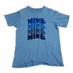 90’s　NIKE　4連ゴツナイキ　Tシャツ　グレー　身幅56cm　アメリカ古着 NIKE(ナイキ) / 90s/4連ゴツナイキ/Tシャツ/L/コットン/グレー