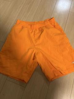 ミズノ　オレンジ バドミントン　ハーフパンツ M
