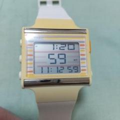 casio poptone データバンク風腕時計 CASIO カシオ 腕時計 メンズ 昭和 レトロ データバンク シルバー