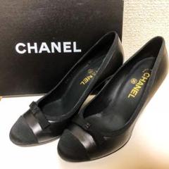 値下げ！CHANEL シャネル リボンパンプス G26728 ブラック 冠婚葬祭 値下げ！CHANEL シャネル リボンパンプス G26728 ブラック 冠婚葬祭