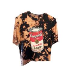 ユニクロ トマト缶 古着 ブリーチ アレンジ ダイダイ アンディ・ウォーホル