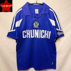 【00s adidasアディダス】中日ドラゴンズ ゲームシャツ ポロシャツ 青