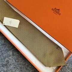 F85新品✨エルメス ネクタイ タグ付き！シルクタイ テール・ドゥ・Hのサムネイル