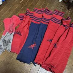 流通経済大学サッカー部　ユニフォーム赤　長袖 adidas RYUTSU KEIZAI Univ. サッカーユニフォームセット