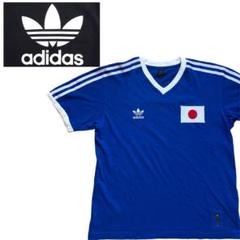 00s adidas リンガーシャツ W杯 日本代表 Tシャツ 万国旗タグ