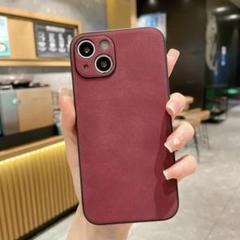iPhone13 マットテクスチャー 保護ケース レッド