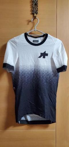 アソス SS MILLE サイクルジャージ 半袖 XL ビッグサイズ 黒白 MILLE GT SS JERSEY S11 black（エンデュランス ジャージ