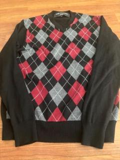 【サイズL】comme des garcons homme アーガイルニット