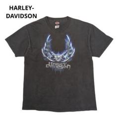 00s USA製 HARLEY-DAVIDSON Tシャツ ブラック L