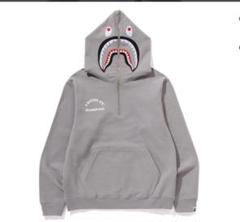 BAPE X NBHD - TWO FACE HALF ZIP HOODIE