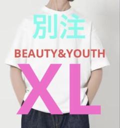 別注 BEAUTY&YOUTH Hanes BEEFY-T ホワイト XLのサムネイル