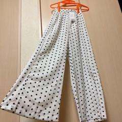 ドット柄 ワイドパンツ DHOLIC